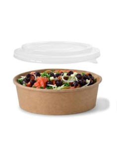 ✅ Pack Ensaladera de Papel Kraft 500 cc + TAPA - Envío Gratuito 24h. 2