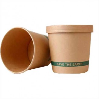 EMBALAGEM PARA SOPA KRAFT 350 ml (300 Uni.)