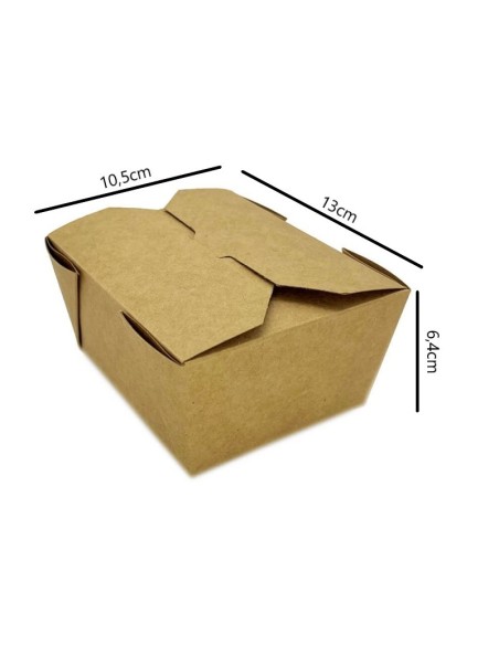 ✅ Caixa Americana de Papel Kraft 800 ml - Envio em 24 h.