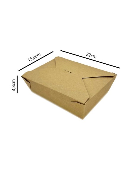 ✅ Caixa Americana de Papel Kraft 1.500 ml - Envio em 24 h.
