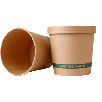 EMBALAGEM PARA SOPA KRAFT 470 ml (300 Unidades)