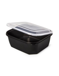▷ Embalagem de Plástico Preto 500 ml para Micro-ondas - Envio 24 h.