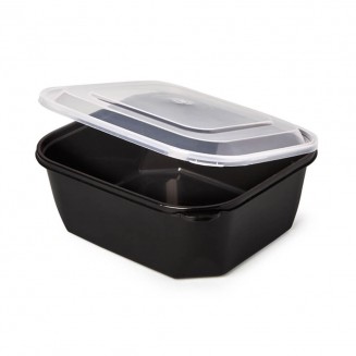 TARRINA DE PLÁSTICO NEGRA 500 cc (68 Uds.)