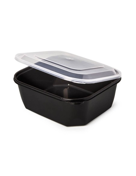 ▷ Embalagem de Plástico Preto 750 ml para Micro-ondas - Envio 24 h.