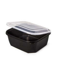 ▷ Embalagem de Plástico Preto 1.000 cc para Micro-ondas - Envio 24 h.