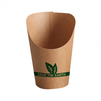 VASO CARTÓN FRITOS/WRAPS 230 ml 80x56x102 mm (50 Uds.)