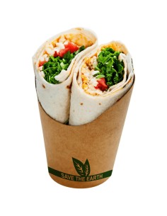 ▷ Copo de Cartão para Batatas Fritas e Wraps 500 ml.
