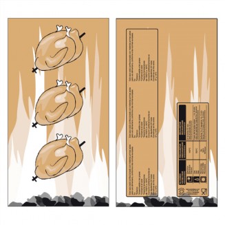 BOLSAS PARA 1 POLLO ASADO 18+5,5X33 cm (100 Uds.)