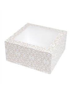 ▷ Caixa para Bolo com Janela 24x24x12cm – Envio Grátis 24h.