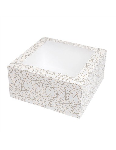 ▷ Caixa para Bolo com Janela 24x24x12cm – Envio Grátis 24h.