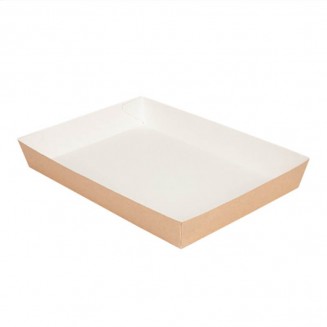BANDEJA DE PAPEL 25,5X18X3,7 cm (65 Unid.)