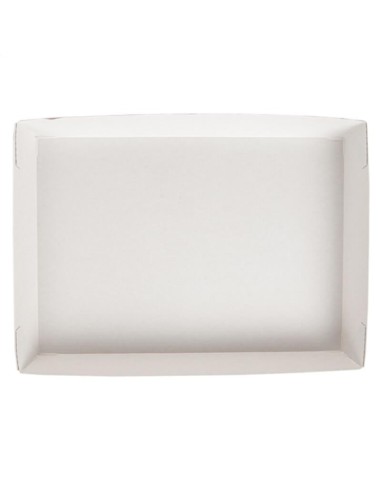 ▷ Tabuleiro de Papel Quadrado 25,5x18x3,7cm - Envio 24h.