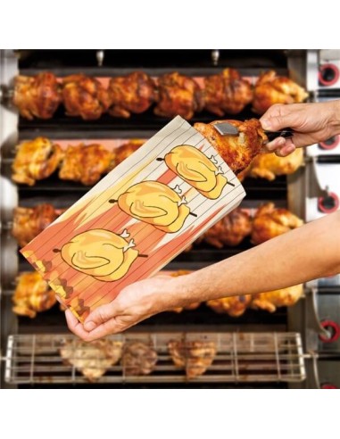 ▷ Saco Para Meio Frango Assado 13+7,5X28 cm - Envio 24h.