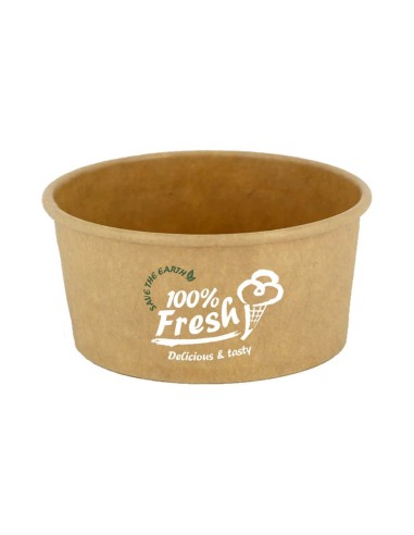 ▷ EMBALAGEM Gelado Castanho 6 OZ 180 ml. - Envio 24h.