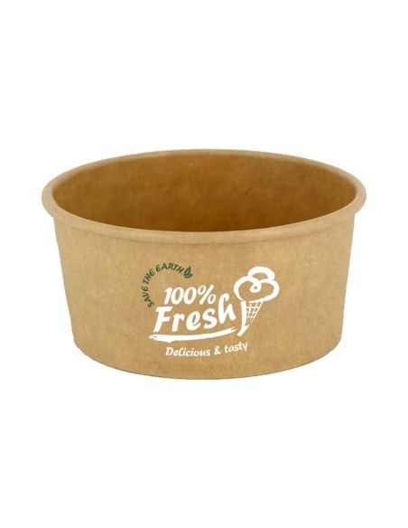 ▷ EMBALAGEM Gelado Castanho 6 OZ 180 ml. - Envio 24h.
