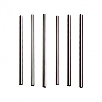 PALHINHA DE PAPEL PRETA COCKTAIL 120xØ6 mm (100 Unid.)