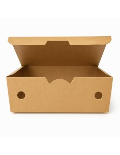 ▶️Caja para fritos pequeña Kraft 375 cc 114x73x45mm (500 Uds.) 2