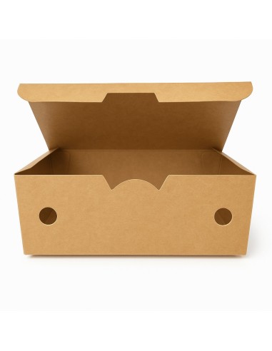 ▶️Caixa para fritos grande Kraft 900 cc 142x102x61mm (450 Uds.)