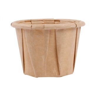 SALSERO DE PAPEL PLISADO KRAFT 3.5 Oz/100 ml. (250 Uds.)