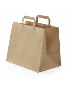 ▷ Saco de Papel Kraft com Asas 32X21X26 cm - Envio em 24h.