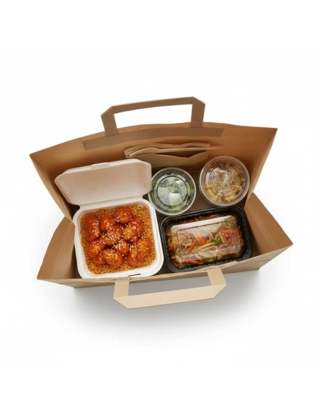 ▷ Saco de Papel Kraft com Asas 28X17X29 cm. - Envio 24h.