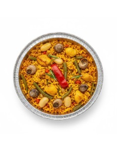 ✅ Envase de Aluminio Redondo para Paella con Tapa - Envío 24h. 2