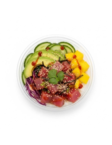 ▷ Embalagem Redonda PET 475ml/16 Oz. - Leve as suas bowls de açaí com elegância✅✅