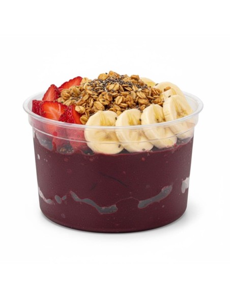 ▷ Embalagem Redonda PET 475ml/16 Oz. - Leve as suas bowls de açaí com elegância✅✅