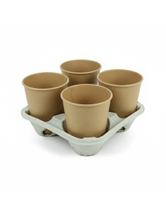 ▷ Portavasos de Cartón para Llevar 4 Bebidas - Envío 24h.✅✅ 2