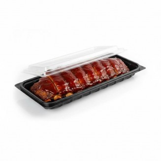 BANDEJA DE PLÁSTICO RETANGULAR 420X180X55 mm