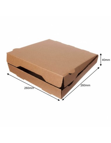 Caixas para Pizza Kraft 26x26x4 cm. | Embalagens para Pizzarias.