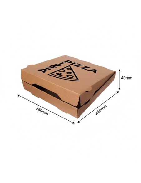 Caixas para Pizza com Design 26x26x4 cm. | Embalagens para Pizarias.