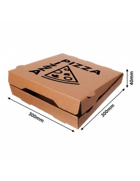 Caixas para Pizza com Design 30x30x4 cm. | Embalagens para Pizarias.