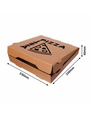 Caixas para Pizza com Design 33x33x4 cm. | Embalagens para Pizarias.