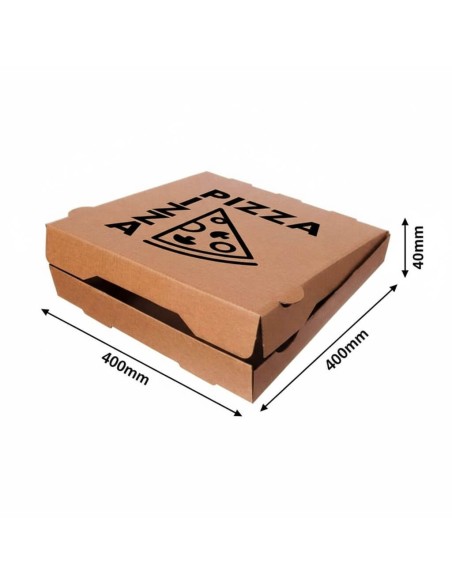 Caixas para Pizza com Design 40x40x4 cm. | Embalagens para Pizarias.