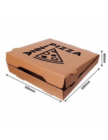 Caixas para Pizza com Design 50x50x4 cm. | Embalagens para Pizarias.