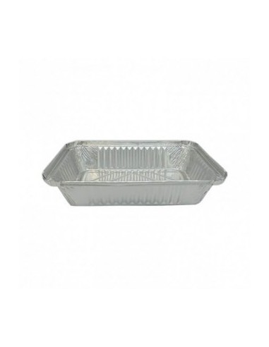 ▷ Pacote de Recipiente de Alumínio Retangular 980 ml + Tampa - Envio 24h.
