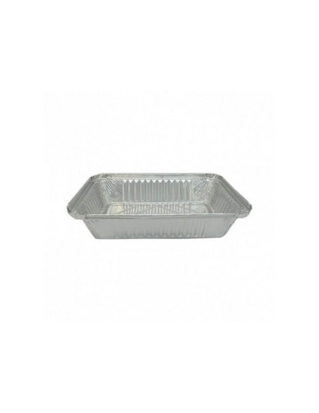 ▷ Pacote de Recipiente de Alumínio Retangular 980 ml + Tampa - Envio 24h.