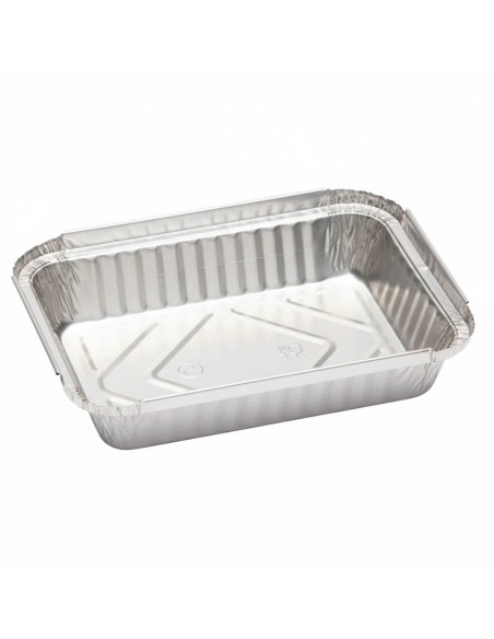 ▷ Pacote de Recipiente de Alumínio Retangular 980 ml + Tampa - Envio 24h.