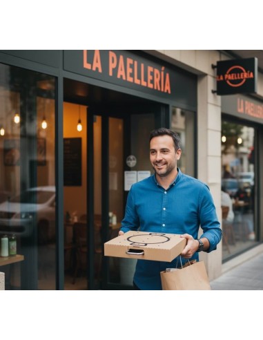 ✅ Caixa Castanha para Transportar Paellas 40x40 cm - Envio Grátis 24h.