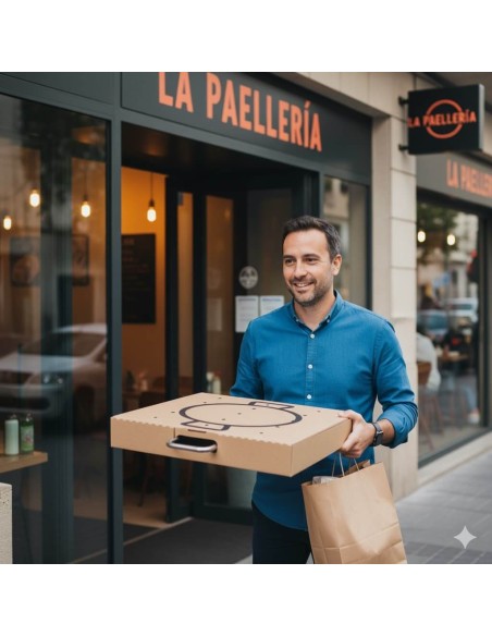 ✅ Caixas para Transportar Paellas Castanhas 50x50 cm - Envio Grátis em 24h.