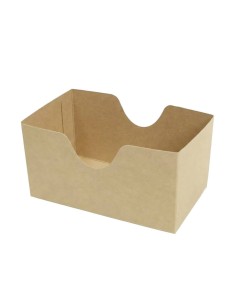 Caixa para Sandes Aberta 120x70x65 mm | Cartão Kraft |