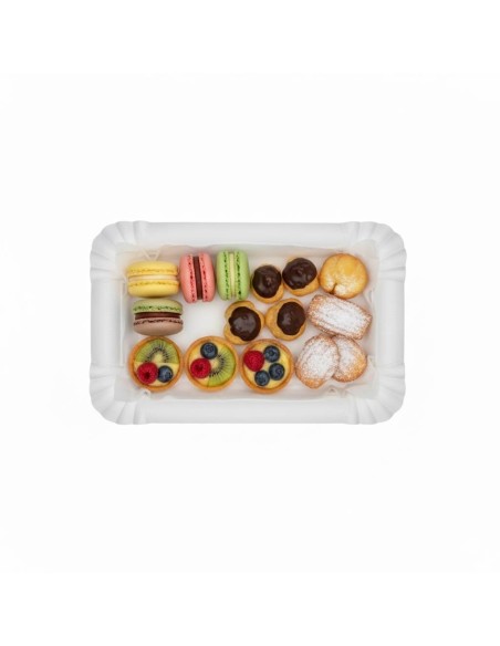 Tabuleiro de Cartão Branco 12×19 cm | Tabuleiros descartáveis