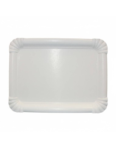 Tabuleiro de Cartão Branco 18x24 cm.|Tabuleiros descartáveis