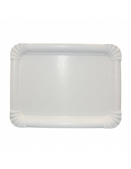 Tabuleiro de Cartão Branco 18x24 cm.|Tabuleiros descartáveis