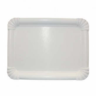 BANDEJA DE CARTÃO BRANCA 22X28 cm. N.º 8 (50 Unid.)
