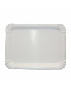 Tabuleiro de Cartão Branco 22x28 cm | Tabuleiros descartáveis