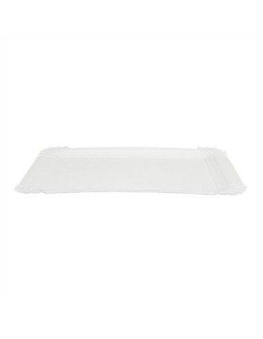 Tabuleiro de Cartão Branco 22x28 cm | Tabuleiros descartáveis