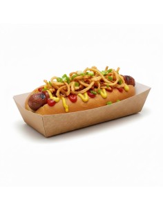 Tabuleiro de Papel para Cachorro-Quente 17×55×4 cm | Embalagens para Cachorros-Quentes 2