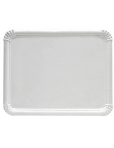 Tabuleiro de Cartão Branco 25x34 cm | Tabuleiros descartáveis